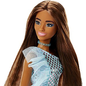Barbie Glamorous Fashion Doll Blue Dress