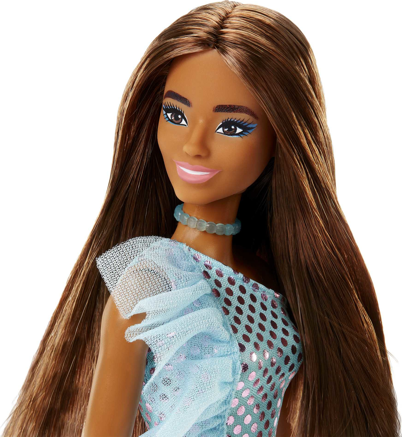 Barbie Glamorous Fashion Doll Blue Dress
