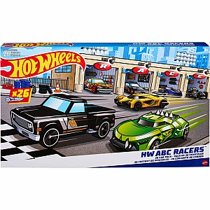 Hot Wheels ABC Racers, Set of 26 Hot Wheels Cars with Letters of the Alphabet