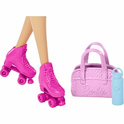 Barbie Doll with Puppy, Workout Outfit, Roller Skates and Tennis