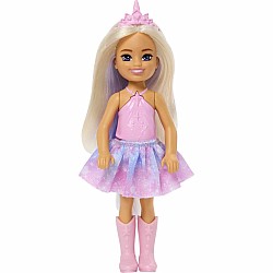 Unicorn-Inspired Chelsea Barbie Doll with Lavender Hair