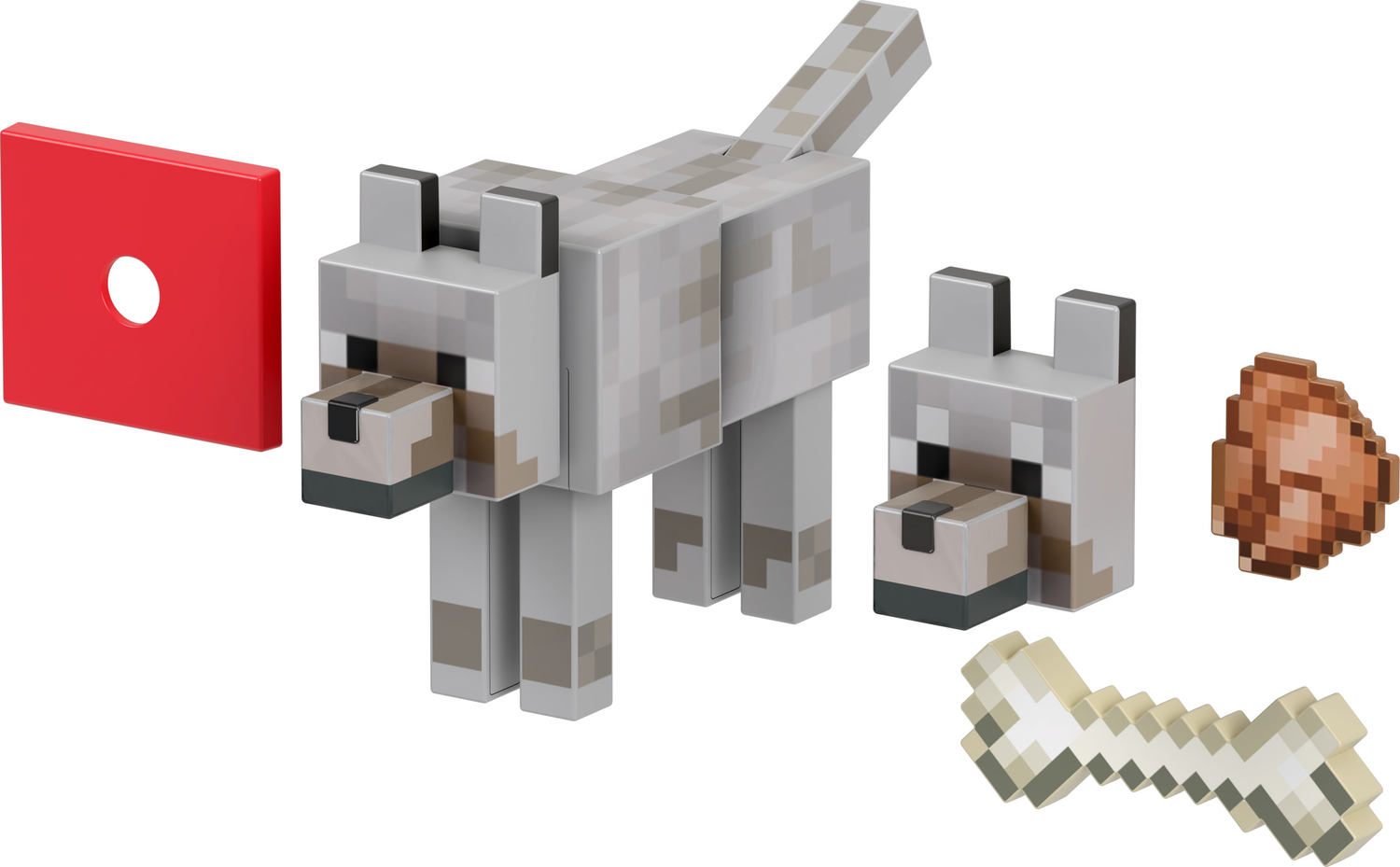 Minecraft DIAMOND LEVEL WOLF Figure