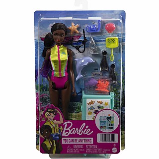 Barbie Marine Biologist Doll and Playset (Dark Skin Tone)