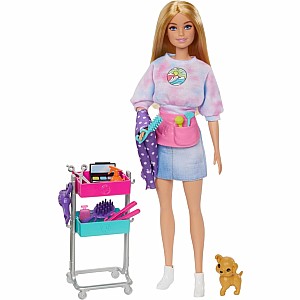 Barbie "Malibu" Stylist Doll & 14 Accessories Playset