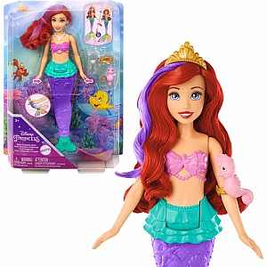 Disney Princess Ariel Swimming Mermaid Fashion Doll with Color-Change Hair & Tail