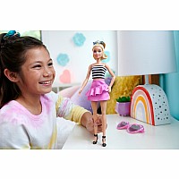 Barbie Fashionistas Doll Black-and-White Tank Top