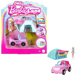 Barbie Mini Barbieland Doll & Vehicle Set with 1.5-Inch Doll