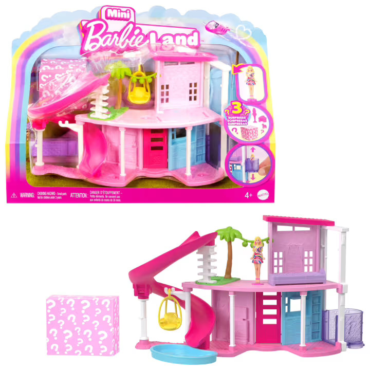 Barbie Mini Barbieland Doll House Playsets with 1.5-Inch Doll