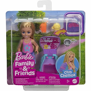 Barbie Chelsea Family & Friends Cupcake Baking Backpack Doll And Accessories