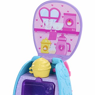 Barbie Chelsea Family & Friends Cupcake Baking Backpack Doll And Accessories