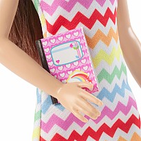 Barbie Teacher Doll with Brunette Fashion Doll, 1 Toddler Doll, & Teaching Accessories