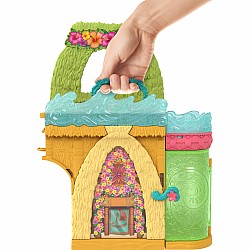 Disney Princess Moana Storytime Stackers Doll House with Small Doll, Animal Friend & 9 Accessories