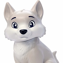 Disney Frozen Anna Fashion Doll & Wolf Cub Figure with 4 Nurturing Accessories Inspired by Movie