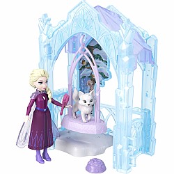 Disney Frozen Storytime Stackers Elsa Small Doll & Icy Animal Hideaway Playset w/ Fox & Bird Figures
