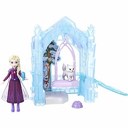 Disney Frozen Storytime Stackers Elsa Small Doll & Icy Animal Hideaway Playset w/ Fox & Bird Figures