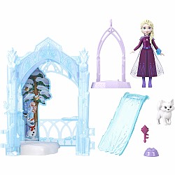 Disney Frozen Storytime Stackers Elsa Small Doll & Icy Animal Hideaway Playset w/ Fox & Bird Figures