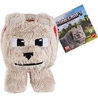 Minecraft Dennis the Wolf Plush Toy, 8-inch Collectible Soft Doll Inspired by A Movie