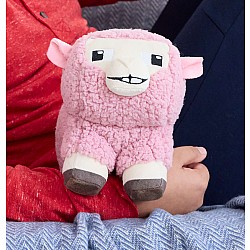 Minecraft Pink Sheep Plush Toy, 8-inch Collectible Soft Doll Inspired by A Movie