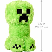 Minecraft Creeper Plush Toy, 8-inch Collectible Soft Doll Inspired by A Movie