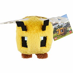 Minecraft Bee Plush Toy, 8-inch Collectible Soft Doll Inspired by A Movie