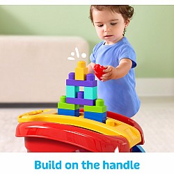 MEGA BLOKS First Builders Block Scooping Wagon with Storage (20 Pieces) for Toddlers