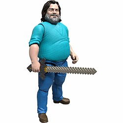 Minecraft Steve Action Figure & Accessories, 4-inch Toy Set Inspired by A Movie