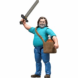 Minecraft Steve Action Figure & Accessories, 4-inch Toy Set Inspired by A Movie