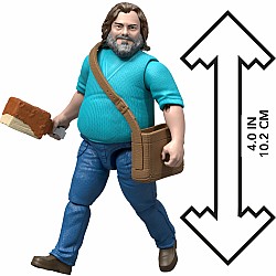 Minecraft Steve Action Figure & Accessories, 4-inch Toy Set Inspired by A Movie