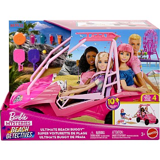 Barbie Mysteries: Beach Detectives Ultimate Beach Buggy Vehicle Playset with 10+ Accessories