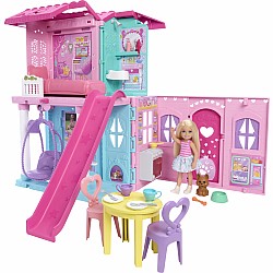 Barbie Chelsea Family & Friends Pop-Up House Playset & Doll