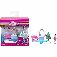 Barbie Mini BarbieLand Mini Land Doll House Playsets with 1.5-Inch Doll, Furniture & Accessories (Styles May Vary)