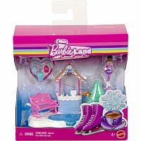 Barbie Mini BarbieLand Mini Land Doll House Playsets with 1.5-Inch Doll, Furniture & Accessories (Styles May Vary)