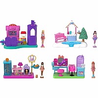 Barbie Mini BarbieLand Mini Land Doll House Playsets with 1.5-Inch Doll, Furniture & Accessories (Styles May Vary)