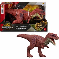 Jurassic World Rebirth Wild Roar Aucasaurus Dinosaur Toy, Tail Controlled Attack Chomp & Sound