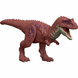 Jurassic World Rebirth Wild Roar Aucasaurus Dinosaur Toy, Tail Controlled Attack Chomp & Sound