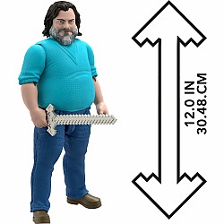 Minecraft Steve Large-Scale Action Figure, 12-inch