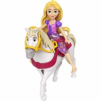 Disney Princess Rapunzel & Maximus Small Doll & Horse Set with Stable Playset & Accessories