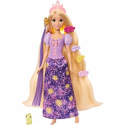Disney Princess Light-Up Hair Rapunzel Fashion Doll w/ 5 Ways to Glow, Pascal Figure & 7 Accessories