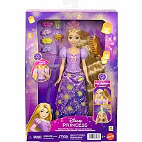 Disney Princess Light-Up Hair Rapunzel Fashion Doll w/ 5 Ways to Glow, Pascal Figure & 7 Accessories