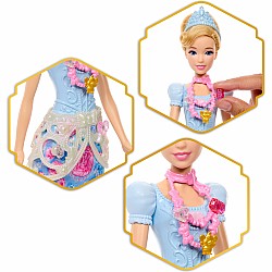 Disney Princess Jewel Reveal Cinderella Fashion Doll w/ 8 Surprises Including Gem Box & Accessories