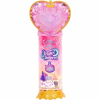 Disney Princess Jewel Reveal Belle Fashion Doll w/ 8 Surprises Including Gem Box & Accessories