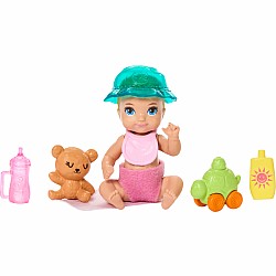 Barbie Skipper Babysitters Inc. Playset with Skipper Doll, Baby Doll, Stroller & 7 Accessories