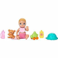 Barbie Skipper Babysitters Inc. Playset with Skipper Doll, Baby Doll, Stroller & 7 Accessories