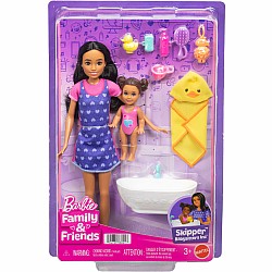 Barbie Skipper Babysitters Inc. Playset with Skipper Doll, Toddler Doll, Bathtub & 6 Accessories