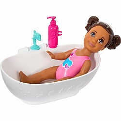 Barbie Skipper Babysitters Inc. Playset with Skipper Doll, Toddler Doll, Bathtub & 6 Accessories