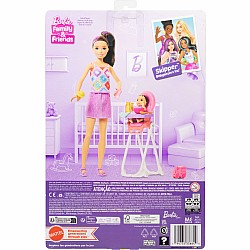 Barbie Skipper Babysitters Inc. Playset with Skipper Doll, Toddler Doll, High Chair & 8 Accessories