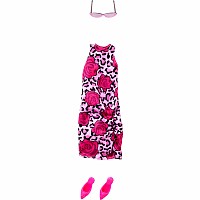 Barbie Style Complete Looks Fashions with Pink Leopard-Printed Dress, Pink Shoes and Sunglasses