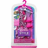 Barbie Style Complete Looks Fashions with Pink Leopard-Printed Dress, Pink Shoes and Sunglasses