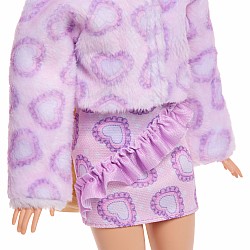 Barbie Cutie Reveal Doll & Accessories, Cuddly Series Kitten with 10 Surprises