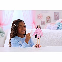 Barbie Cutie Reveal Doll & Accessories, Cuddly Series Lamb with 10 Surprises